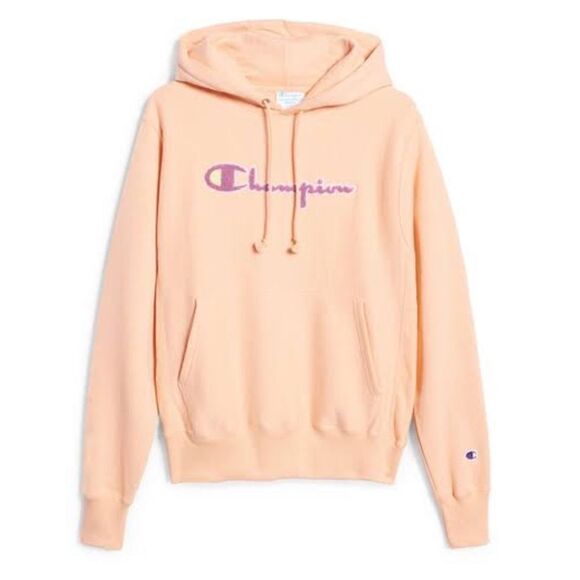 Champion Tops - Champion Women’s Certain Peach Reverse Weave Boyfriend Hoodie Size XS